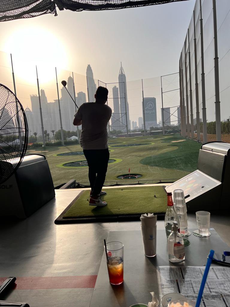 AvertraCorp's tweet photo. Golfing with a view, some fresh air, and lots of laughs with the #team. We canโt think of a better way to spend a warm day in #Dubai! โณ๏ธโ๏ธ
#Avertra #teambuilding #companyculture https://t.co/RSv4nDesSt