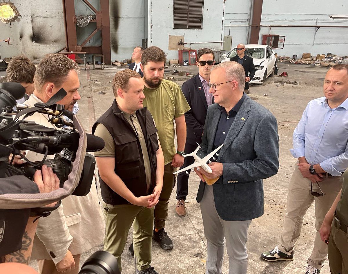 Kyiv’s Governor shares photos of Australia’s PM visiting the region. Thanks Albanese for the trip &amp; reiterates the war must remain in the world agenda. #auspol