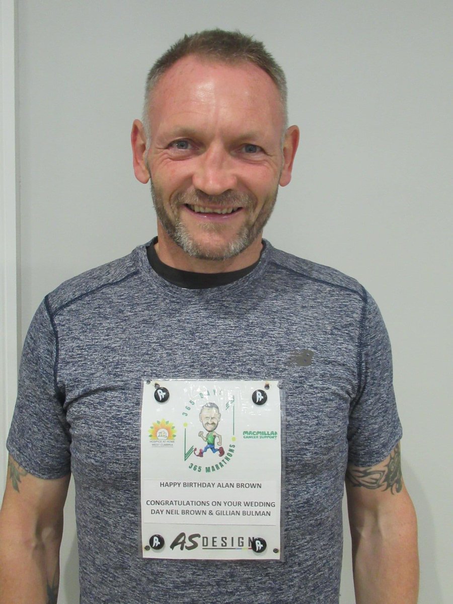 jackkenmare_'s tweet photo. Feel like this deserves national coverage. Gary McKee has passed the half way mark in his challenge of running 365 marathons in 365 days. He’s trying to raise £1 million for @macmillancancer &amp; West Cumbria Hospice. Unreal. https://t.co/4gYloGsf3c