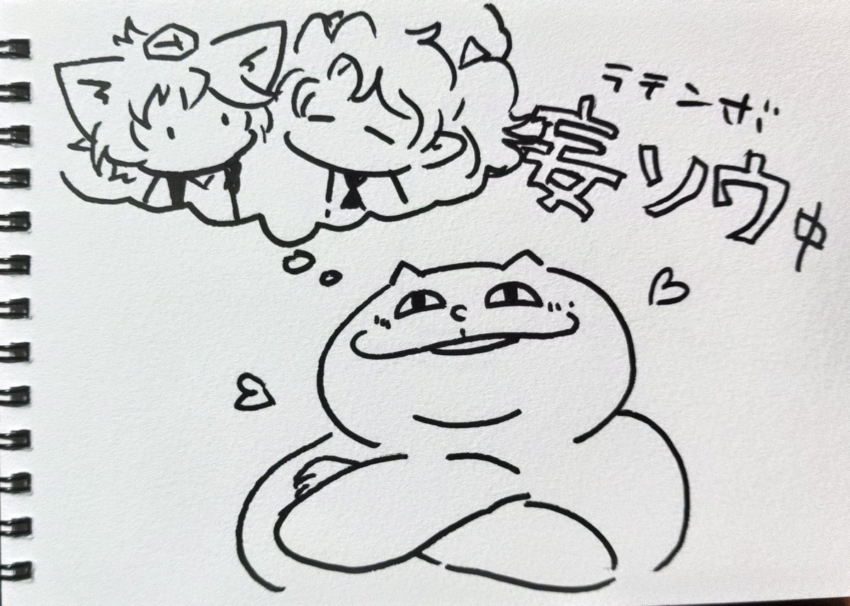 画材カフェオフで描いた即席メッセージカード 