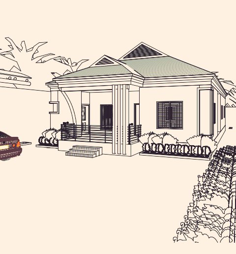 eplus_log's tweet photo. Proposed 4 bedrooms bungalow design;

All rooms ensuite 
Visitor Toilet
Ventilated living room
Spacious kitchen.

Modelled and rendered by yours truly✌️ 

Pls, rt. https://t.co/9RXbSNFYCL
