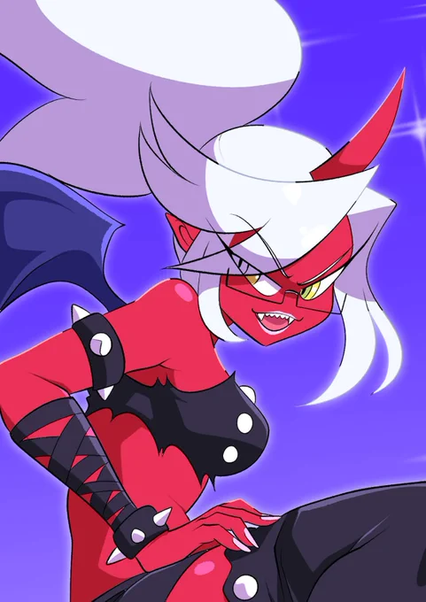 Drew best demon girl Kneesocks cuz that new Panty &amp; Stocking announcement got me EXCITED! 