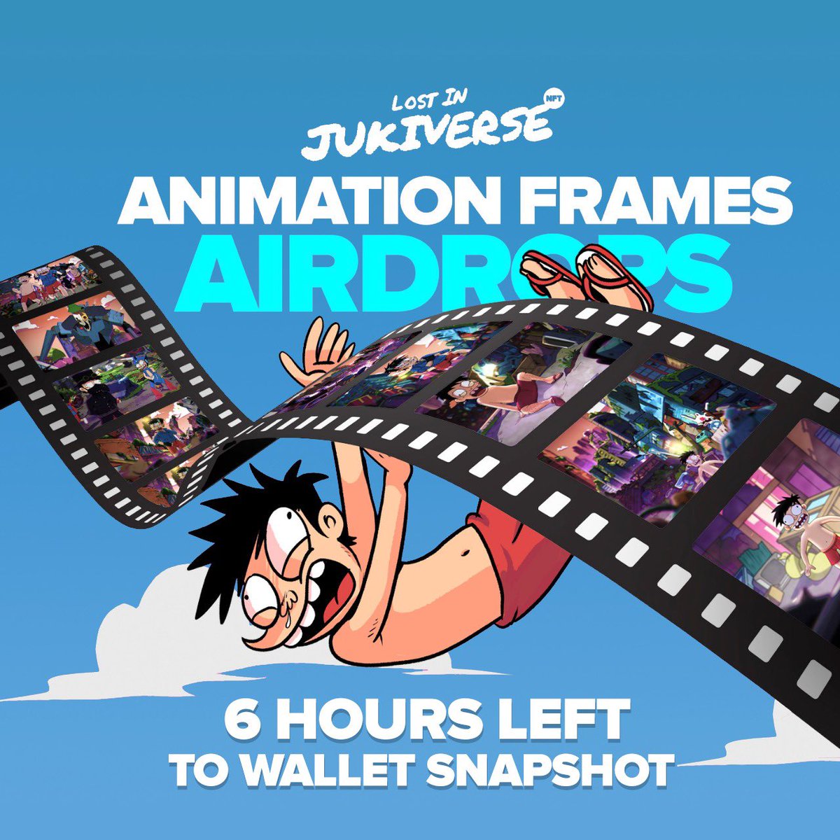 6 hours to the wallet snapshots of those eligible of our animation airdrop!
have you had your Jukis ready?
👀👀
(1 Juki = 1 Airdrop)
#Jukiverse