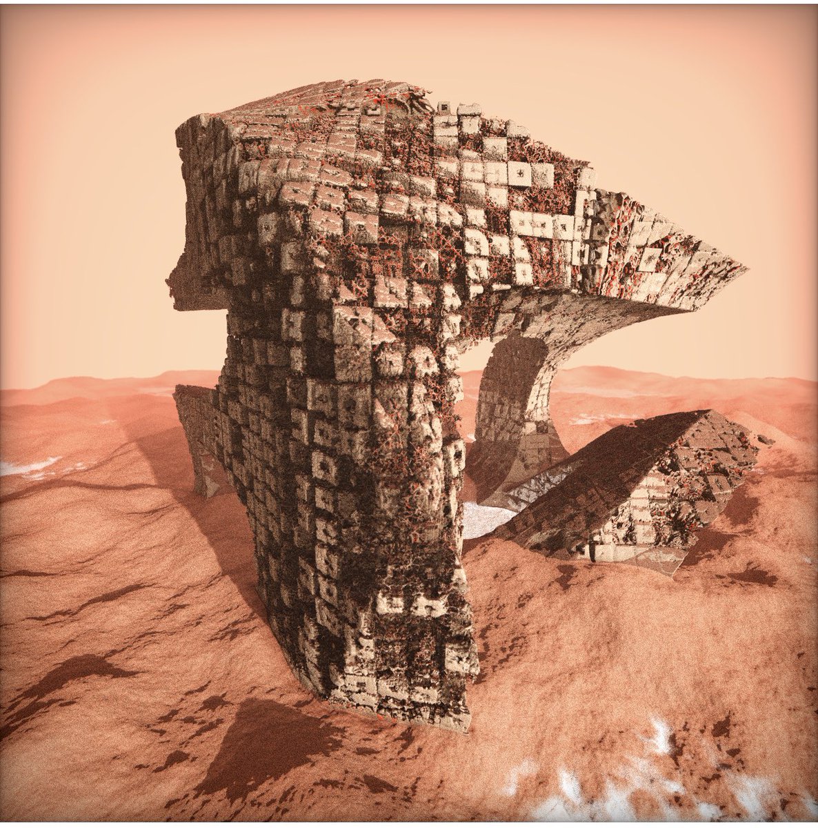 ❤️❤️❤️ Big Red ❤️❤️❤️ <a href="/_monotau/">monotau</a> #Cradle #fxhash #generativeart #tezos #nftart