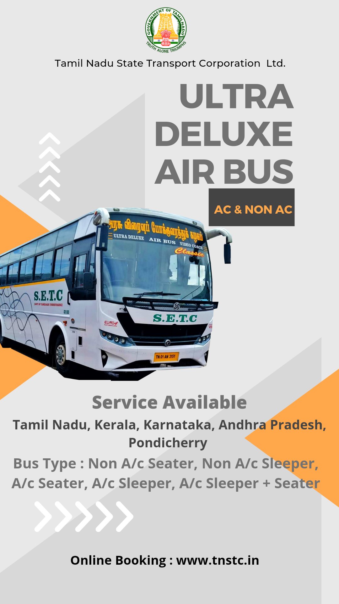 Tamil Nadu State Transport Corporation Ltd. on Twitter Booking https//t.co/UZMZEH4and