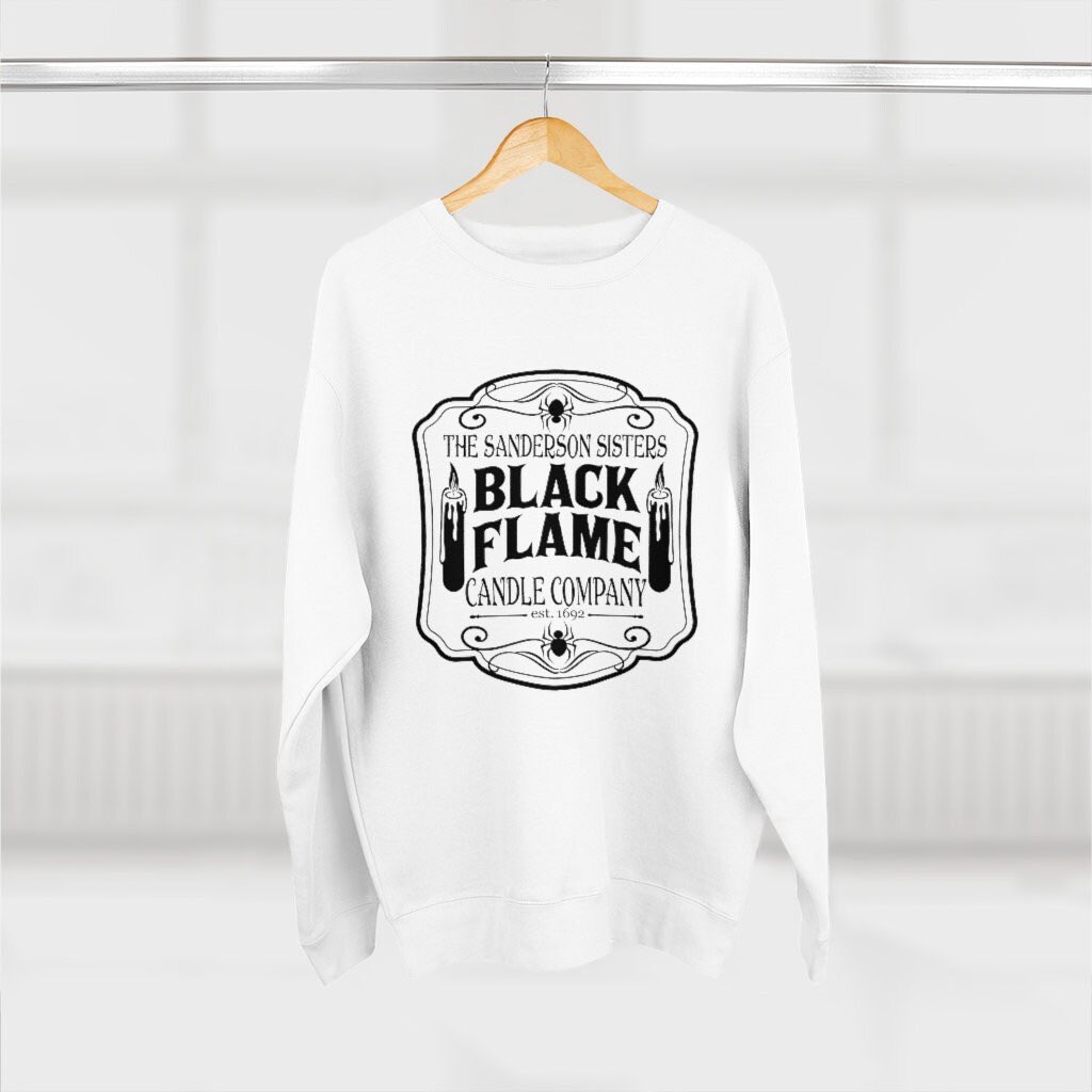 boomitsaprile's tweet photo. Excited to share this item from my #etsy shop: Hocus Pocus Black flame Unisex Premium Crewneck Sweatshirt https://t.co/FJfyLgl6Oj https://t.co/hh5h3aHWgr