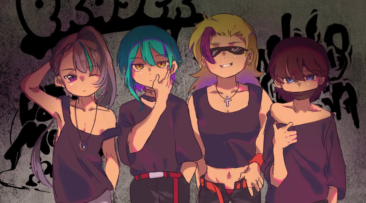 本日行われたTRPG「誰がロックを殺すのか」da melting bonbon様のFAです🫶maruさん、あんましさん、せるさん、ふがしさん、いかやきさん本当にお疲れ様でした！💕