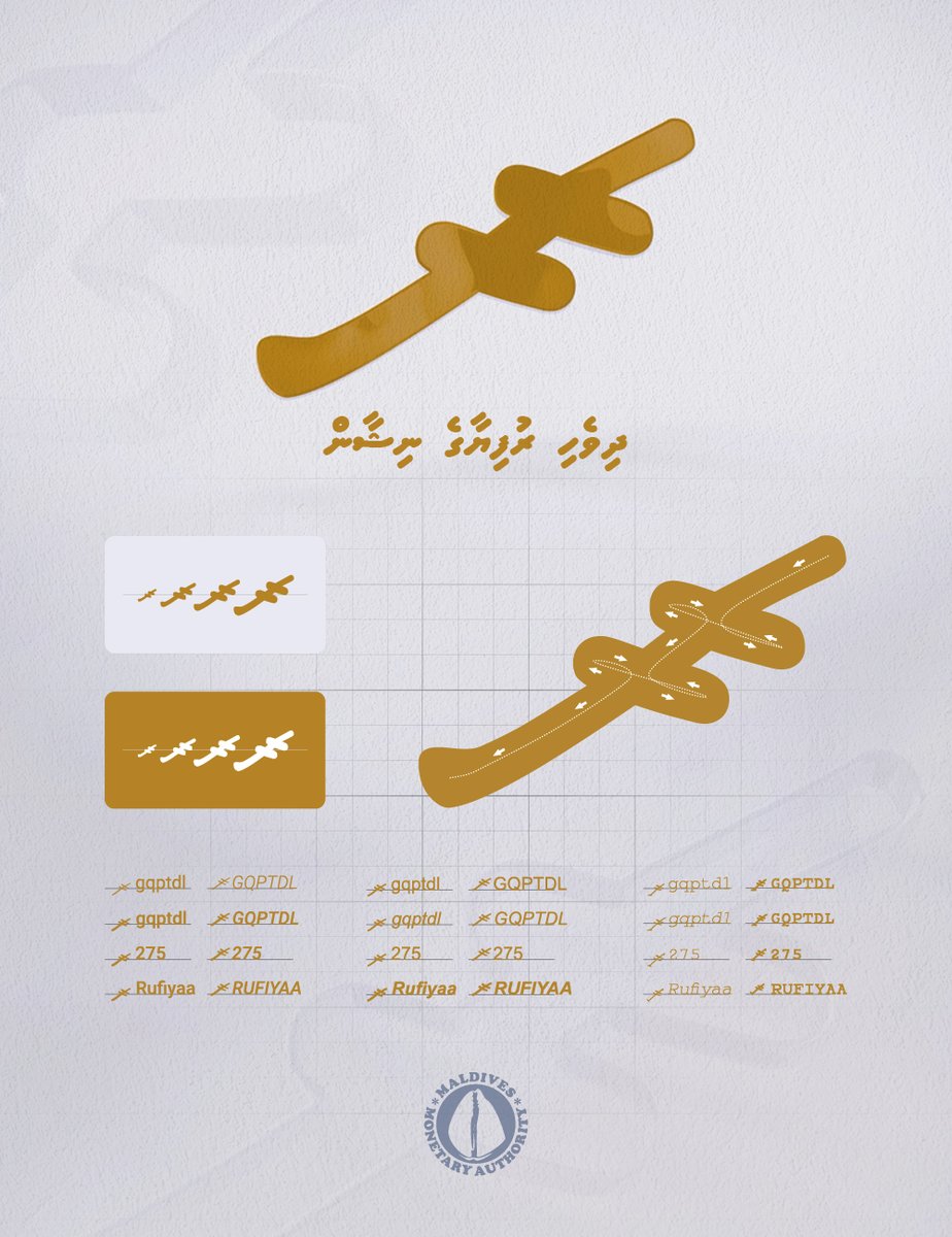 ދިވެހި ރުފިޔާގެ ނިޝާން ބޭނުންކުރާނެ ގޮތުގެ ގައިޑްލައިން
bit.ly/3P1fi4m