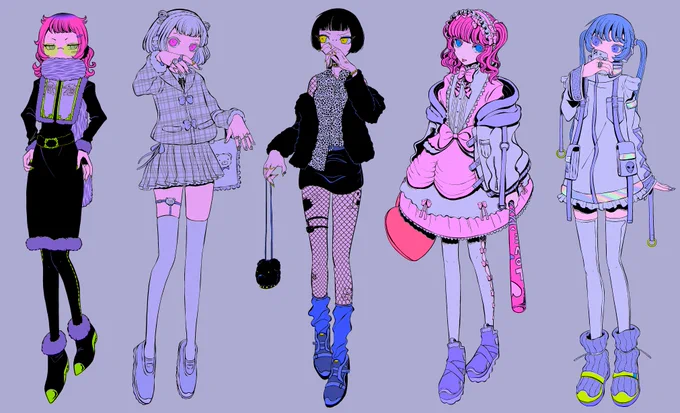 #フォロワー一万人以下の作家が力作を投稿してたくさんのフォローを貰うタグ 

蛍光色の絵を描いています 