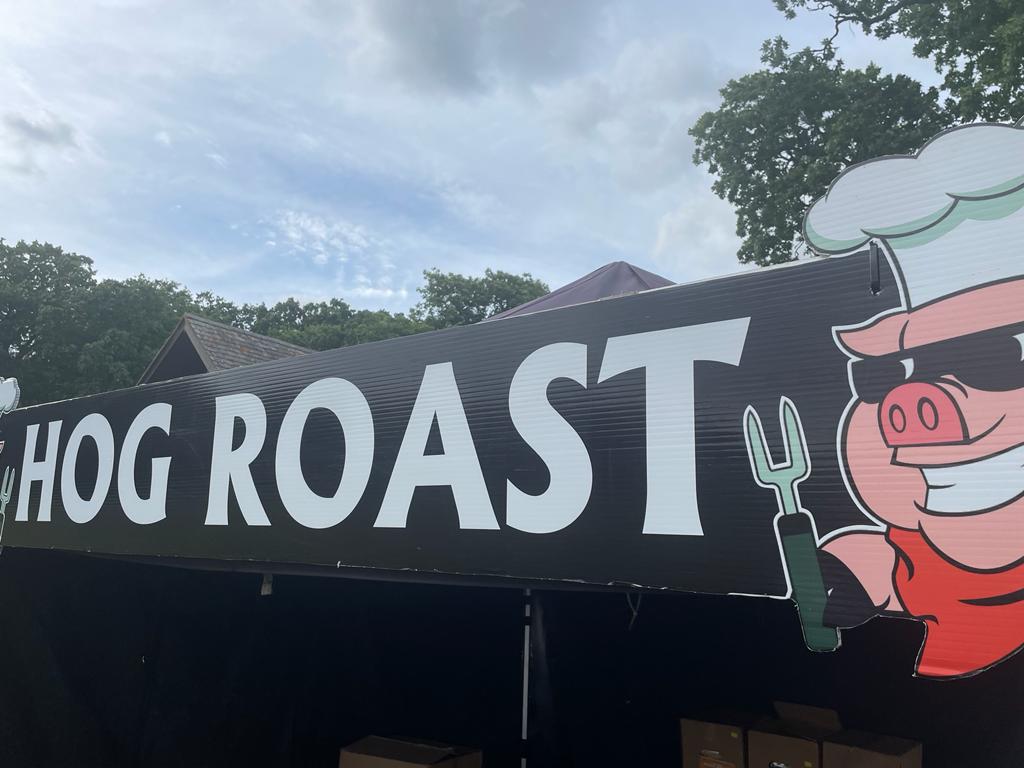 Hog roast at the pavilion this evening 🐖