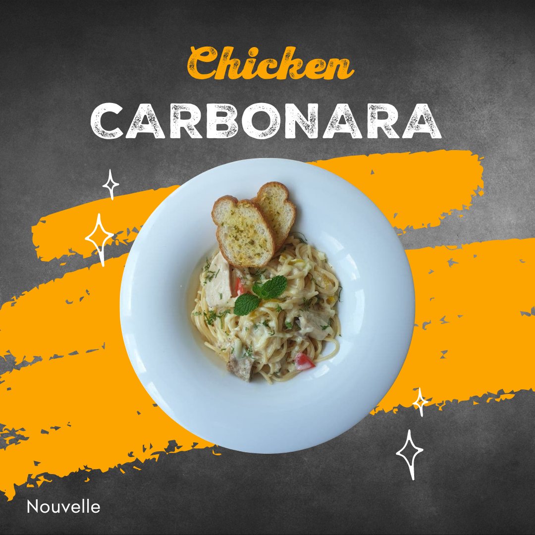 Chicken Carbonara
#spegetti #carbonara   #chicken #novellemv #maldives #dinein #takeaway #cheesy #chicken