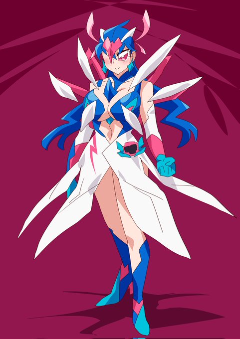 キュアデストリーム。輝一たちの母である五十嵐元実がベイルレディーとの決着のために変身。 #キュアライダー #ライダー少女 