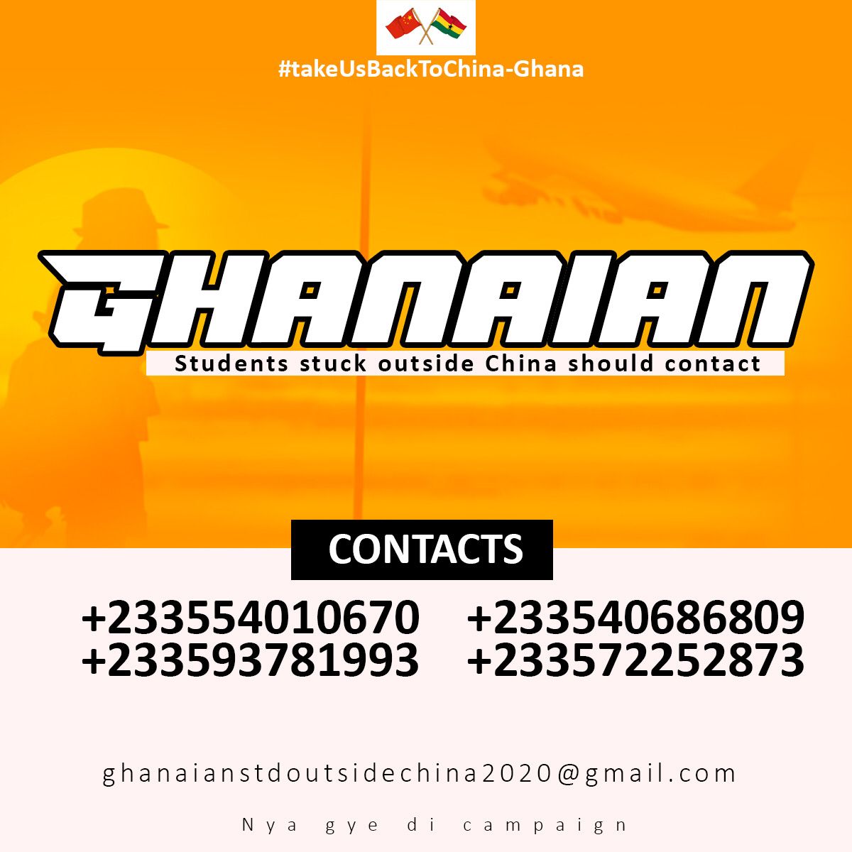 takeGhan_china's tweet photo. @takeusbacktoCHN 
@takeGhan_china 
@NUGS_National @dlarbiampofo 
@NAkufoAddo 
@AyorkorBotchwey 
@Sarpong_KA @yoadutwum @CISUN777 @moeghofficial @tv3_ghana @utvghana @Citi973 @Asempa947_FM @onua951fm @onua_zionfelix @GhanaMFA @metrotvgh @NUGSOfficial @TheGhanaWeb @Zambianstudents https://t.co/kklQreUKq2