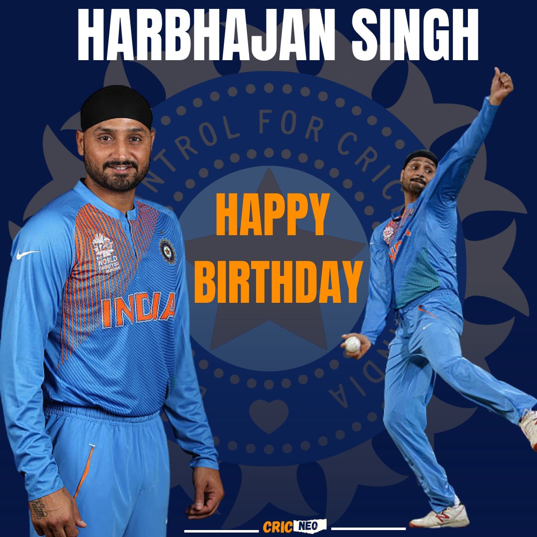 Wishing a very happy birthday to Harbhajan singh    