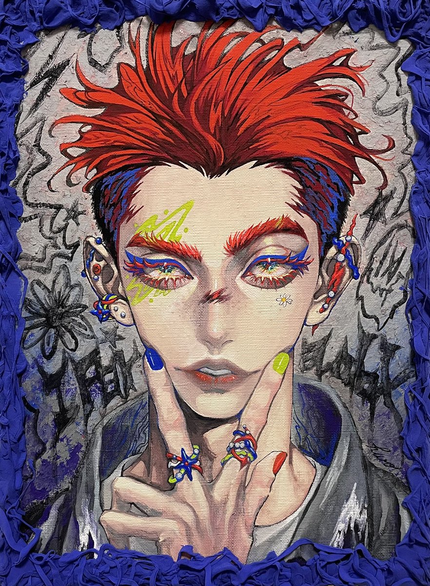 「聖展はギャルでした〜🍒🔥💥🦞☄️ 」|燈彩 💙🌼🍒BOOTH販売中🥕のイラスト