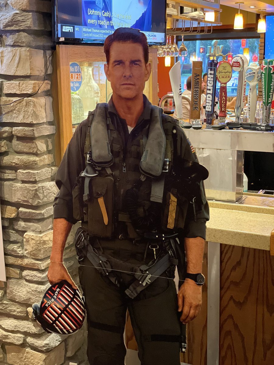the dagger crew got a life size cut out of maverick and have put it up in the hard deck.