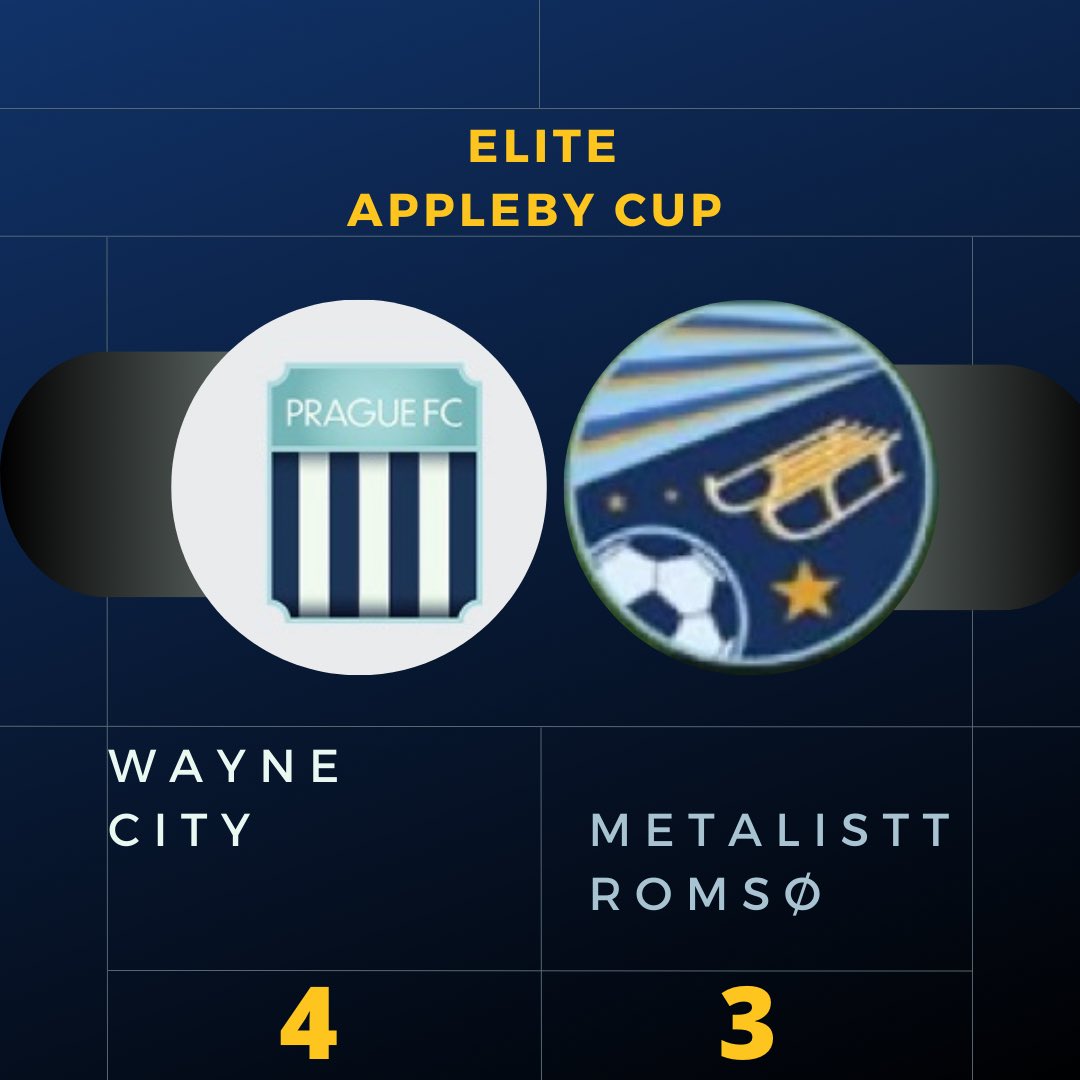 It’s all over in semi final 1!

<a href="/MagicoNexus/">Magico Nexus</a>’ #WayneCity will go through to the final after winning 4-3 against <a href="/MTromsoIL/">Metalist Tromsø Football Club</a>. Wayne City won 3-0 at home before losing 3-1 away but the 1 away goal was enough to win 4-3

#WeAreElites #GloryAwaits #EliteApplebyCup