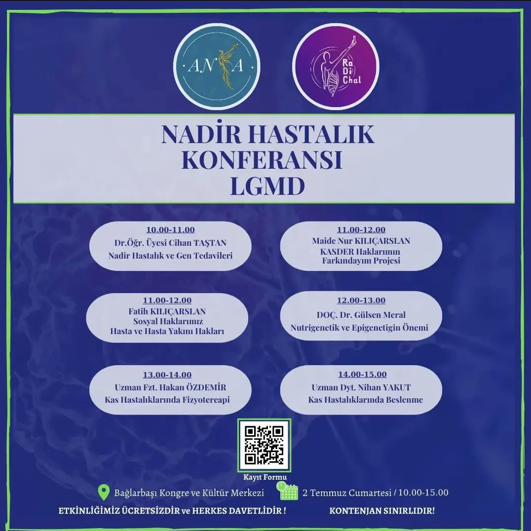 KasDernek's tweet photo. 🟣NADİR HASTALIK #LGMD KONFERANSI🟣 Üsküdar ve Yıldız Teknik Üniversiteleri Moleküler Biyoloji ve Genetik bölümü öğrencileri/ANKA ekibine duyarlılıkları ve organizasyonda emek sundukları için teşekkür ederiz. Başarılarının artarak devam etmesi temennisiyle, @anka_lgmd @kasdernek https://t.co/LeVl40dQOr