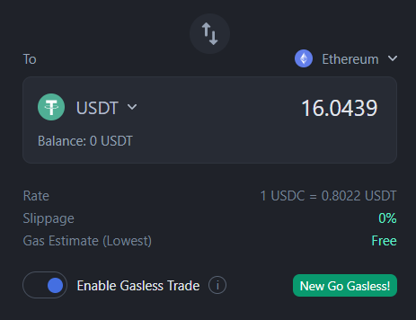 kbitax's tweet photo. @hashflow nice!  gasless trading😀☺️ https://t.co/QtfL32bVzQ