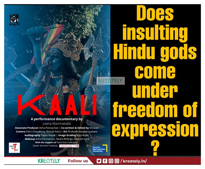 Gp_hjs's tweet photo. Hindus expect the Central Government to pass a law as early as possible so that stringent action can be taken against those who are in the habit of constantly making a mockery of &amp; denigrating Hindus’ seats of worship, faith, customs, &amp; traditions, etc.

#ArrestLeenaManimekalai https://t.co/FW74hhirjR