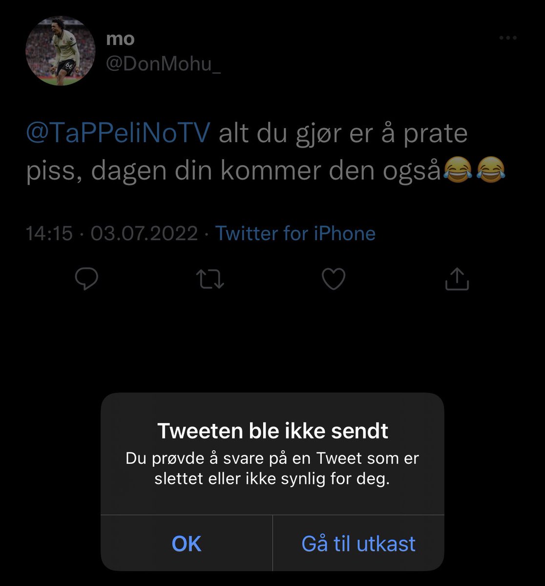 TaPPeliNoTV's tweet photo. @UDI dere glemte @DonMohu_ https://t.co/QGTxEQsu6c