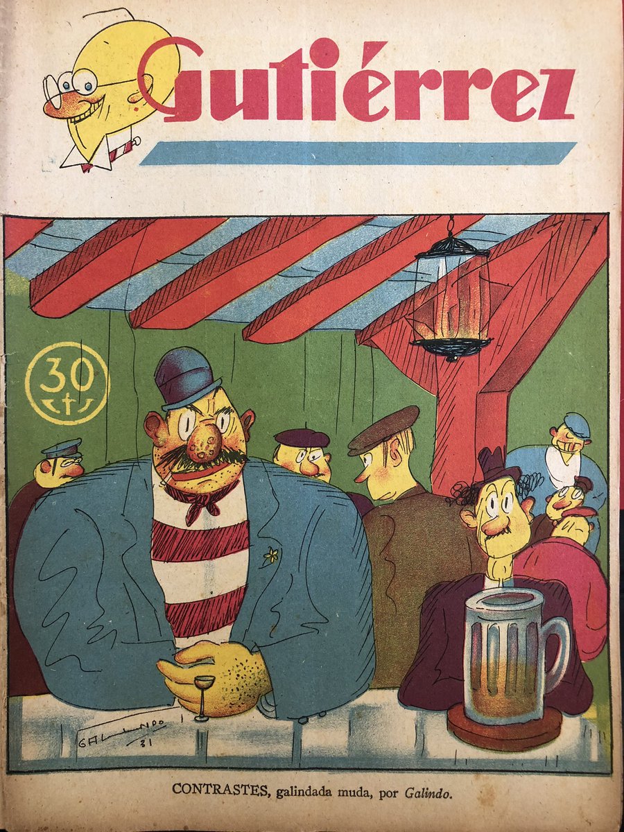 Gutiérrez, nov. 1931, Galindo, international cartoons, Mihura 