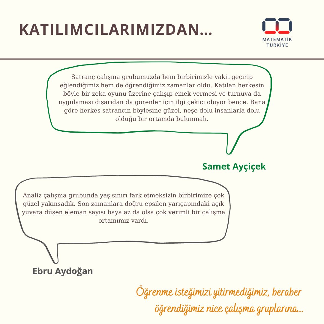 Çalışma Grupları ile ilgili merak edilenler ve bazı katılımcıların yorumları🤓