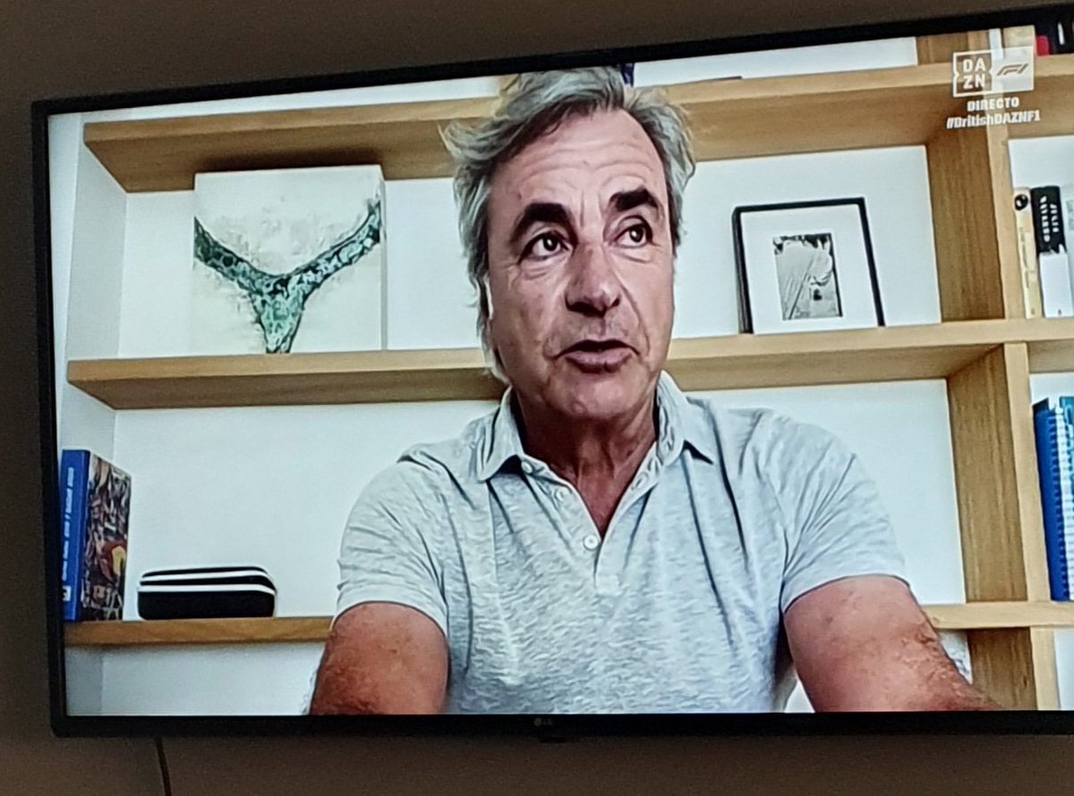 #BritishGP carlos sainz padre y su cuadro del tanga
