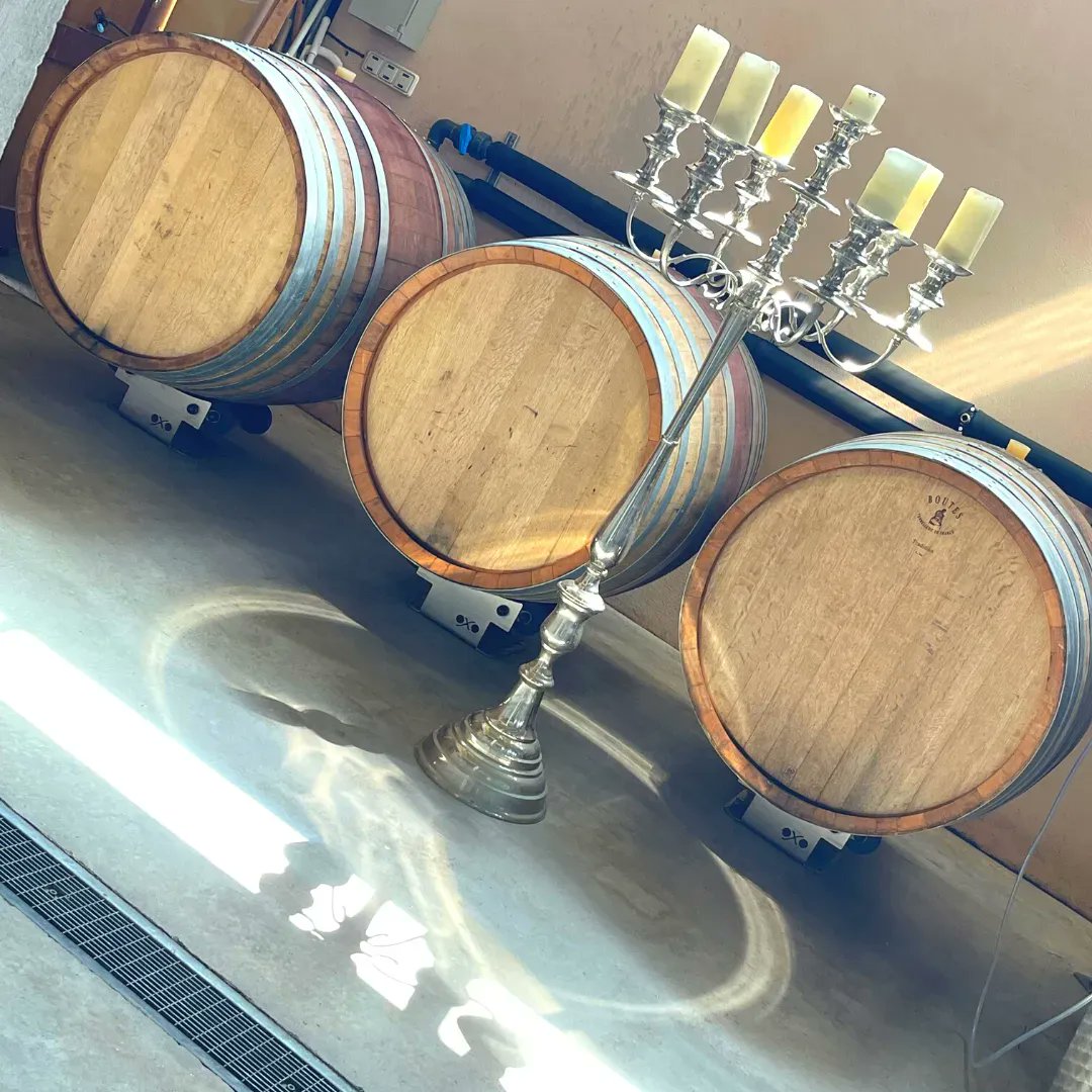 jj_wine's tweet photo. Wine-filled casks lining the cave 💕 🍷 

#vineyard #winelovers #winetasting #southoffrance https://t.co/xz2oq31jj2