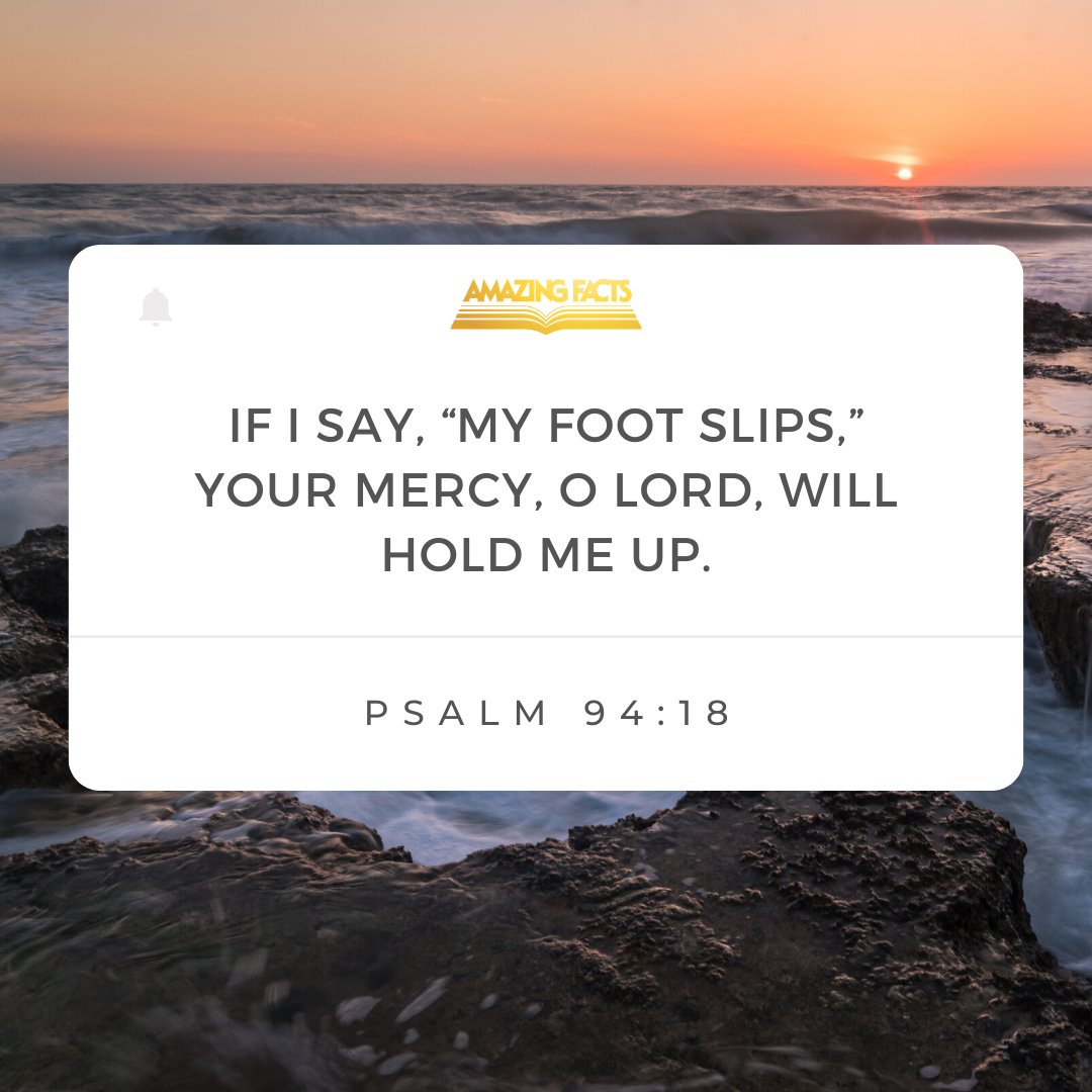 amazingfacts's tweet photo. God is faithful. He will hold us up every step of the way. https://t.co/ju0YGKY0xu
