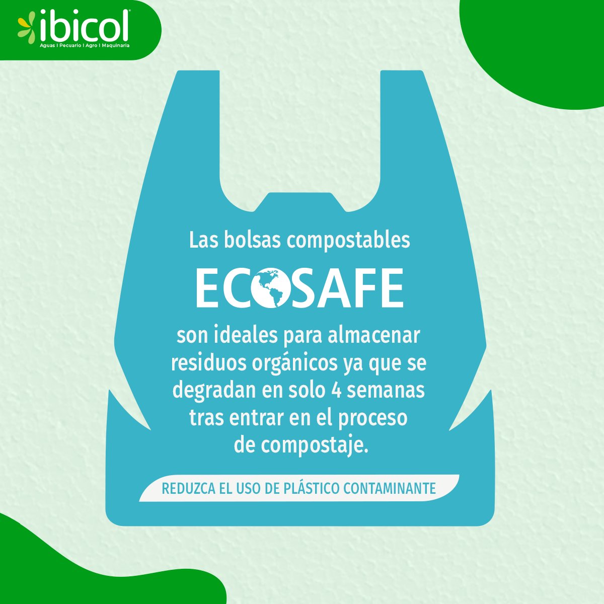 insumosibicol's tweet photo. Los pequeños cambios hacen la diferencia” Ibicol se une a la lucha por el no uso de bolsas plásticas. Hoy día internacional libre de bolsas plásticas, les recordamos la importancia de usar Bolsas biodegradables!
#Ibicol #InsumosBiologicos #Fertilizantes https://t.co/3fa3IQkWD2