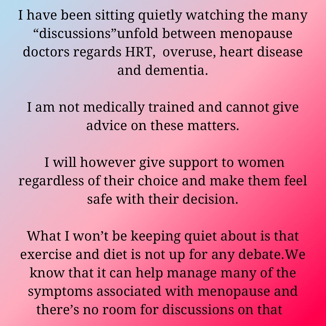 KateroweRo's tweet photo. I feel like we're going backwards and
becoming divisive.
I have kept quiet because medically this is completely out of my comfort zone and quite frankly my remit.

YOU must remember that exercise and
diet WILL manage many of the symptoms. https://t.co/76FDi9YDok