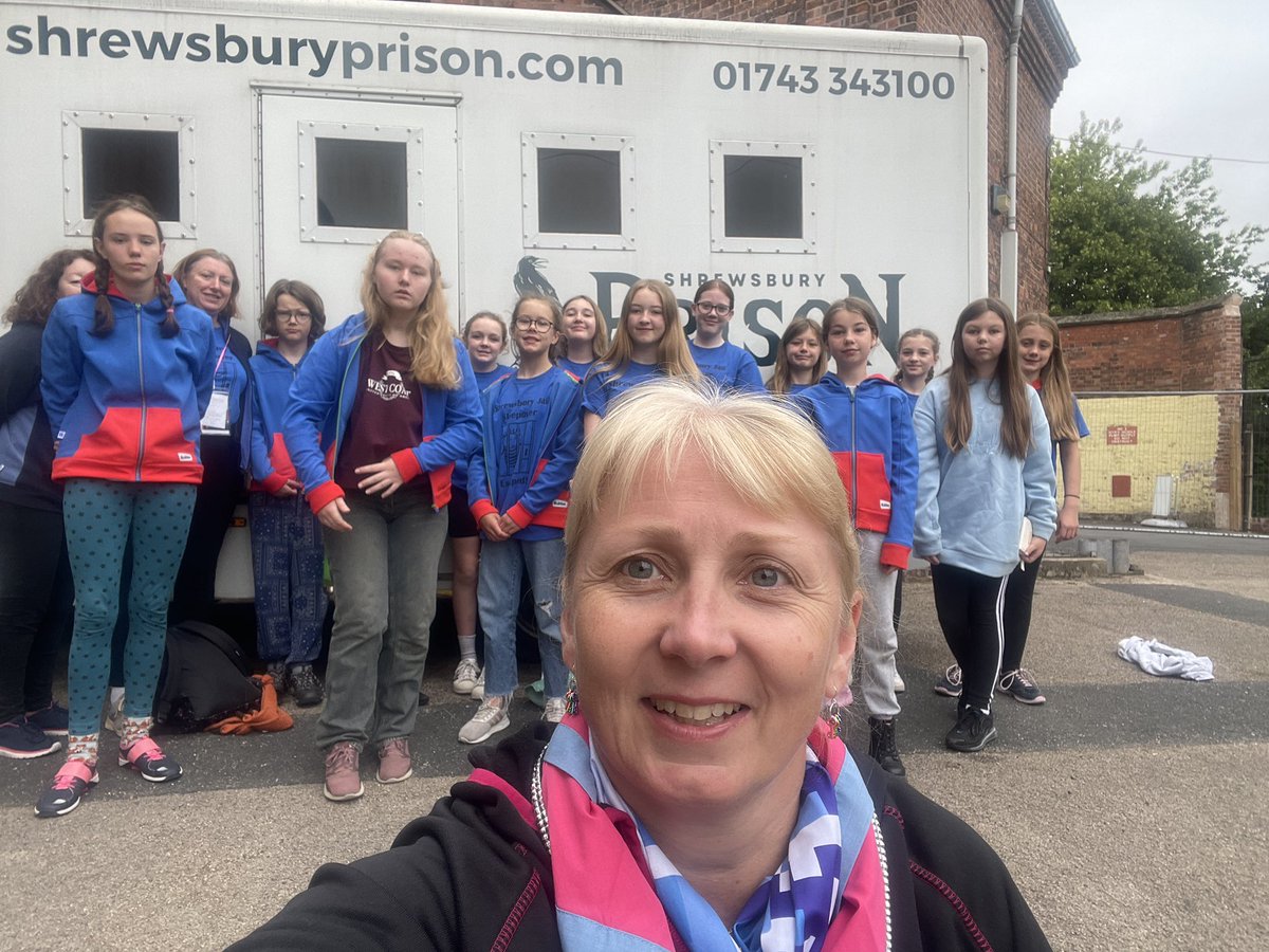 MidlandsChief's tweet photo. Last night guides from @GirlguidingMids spent the #NightBehindBars at the Victorian @ShrewsburyPris they completed a cell@break and CSI activities here’s a few I met! https://t.co/92fcbcZRiv
