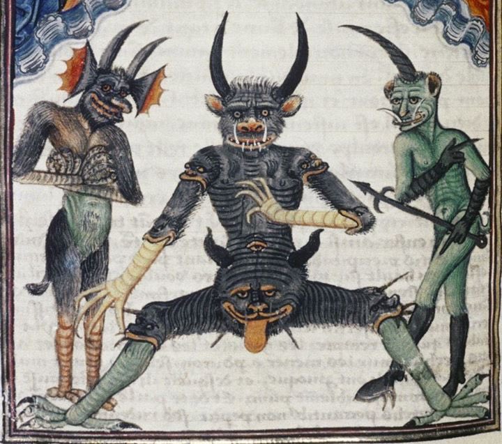 WeirdMedieval's tweet image. demons, france, 15th century