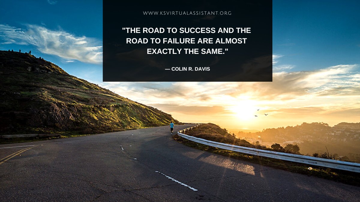 ksvfinance's tweet photo. "The road to success and the road to failure are almost exactly the same." — Colin R. Davis
https://t.co/ywKaYypN82
#ksvirtualassistant #ukbusiness #virtualassistant #business #entrepreneur #extraincome #success #progress #sunday #sundayvibes #weekend #motivation https://t.co/CMSVLvqFyB
