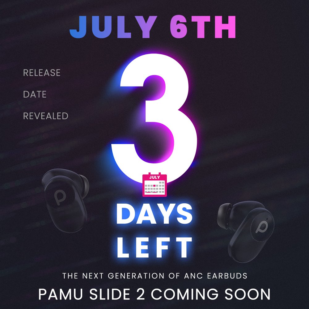 PadmateAudio's tweet photo. Mark Your Calendar On July 6th: Pamu Slide 2 Is On The Way!
Back us and leave a comment,
you will get a FREE Padmate Magnetic Phone Stand with your order.
So if you don’t want to miss the best offer, BACK US EARLY!
https://t.co/RAVU7vnIEQ
#pamuslide2 #pamu #padmate #indiegogo https://t.co/sOFEfFldUl