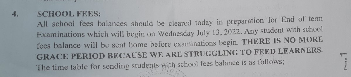 Jokes Aside

"THERE IS NO MORE GRACE PERIOD BECAUSE WE ARE STRUGGLING TO FEED LEANERS"

Visitation Day Circular 🥺