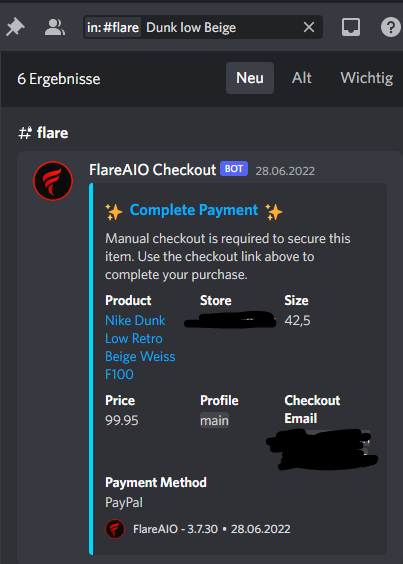 rndix0001's tweet photo. All six arrived✅

Bot🤖:@FlareAIO @FlareSmashed

Proxies🌐: @ByteProxies
 
CG👨‍🍳: @HeatKitchenEU https://t.co/3ONW2v0hBY