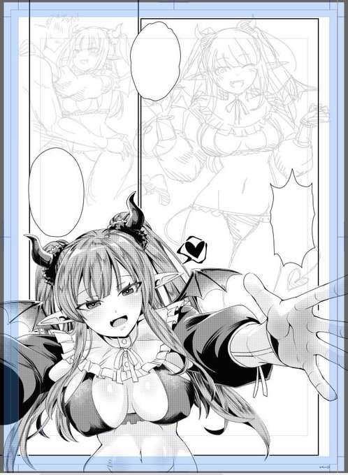 リズきゅんの続き。
描き込みに時間かかり過ぎたなぁ…も少し抑えよう。 