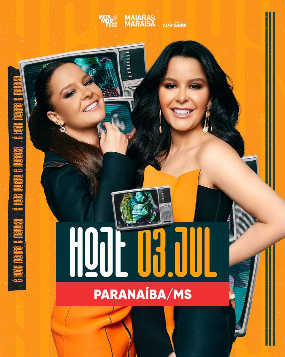 Maraisa's tweet photo. Vamos finalizar a agenda da semana em Paranaíba/MS!! Estamos ansiosas para aproveitar o domingo com vocês… Quem a gente encontra por lá? 🎤🥰✨

#TourMetamorfose 🦋 https://t.co/SfkwpNZiPA