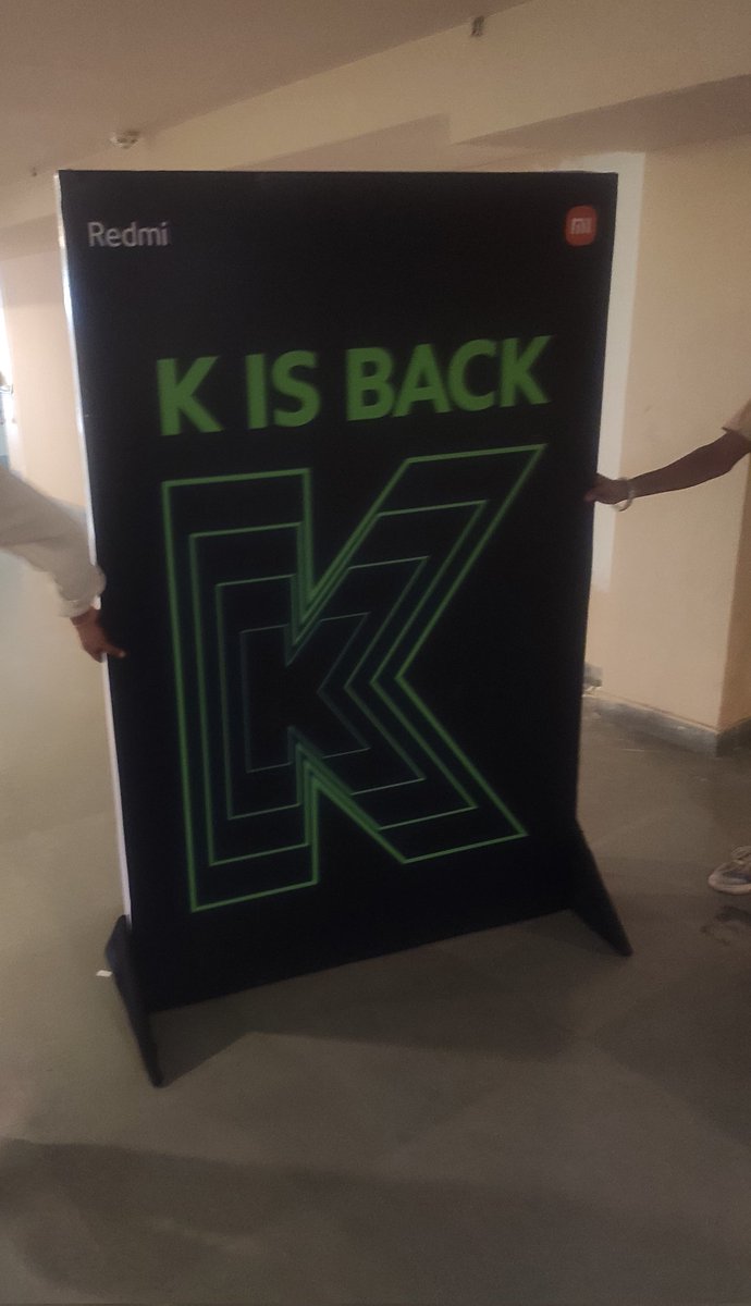 akshit_mokani's tweet photo. Great suprise for #Redmi Fans
 "K" is Back 

@RedmiIndia #RedmiKIsBack 
#RedmiKSeriesFanEvent #RedmiK https://t.co/7ru0jrhIo5