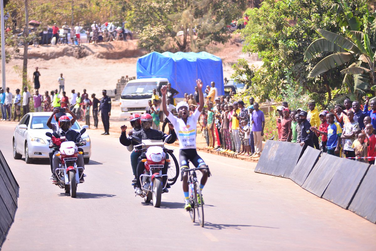 cyclingrwanda's tweet photo. 2022 #Rwanda National Road Championships 

Road Race 

Manizabayo Eric (Benediction Ignite) wins the 2022 champions with solo ride 

#RwandaChamps2022 https://t.co/KeUffxloaT