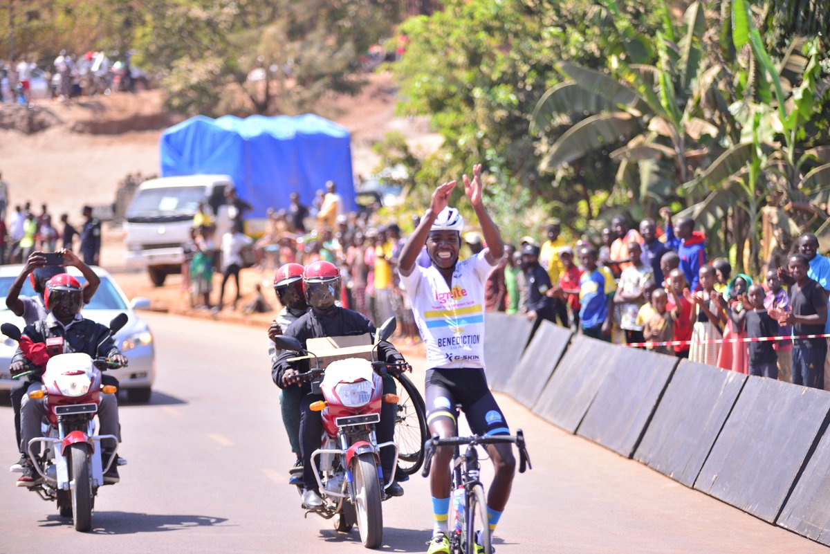 cyclingrwanda's tweet photo. 2022 #Rwanda National Road Championships 

Road Race 

Manizabayo Eric (Benediction Ignite) wins the 2022 champions with solo ride 

#RwandaChamps2022 https://t.co/KeUffxloaT