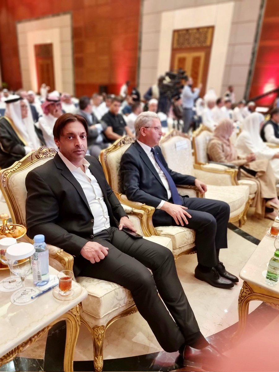 RT @shoaib100mph: At the Grand Hajj Symposium 2022 representing Pakistan in the Holy land of Makkah Mukarrama. https://t.co/QLt4w3Htp0