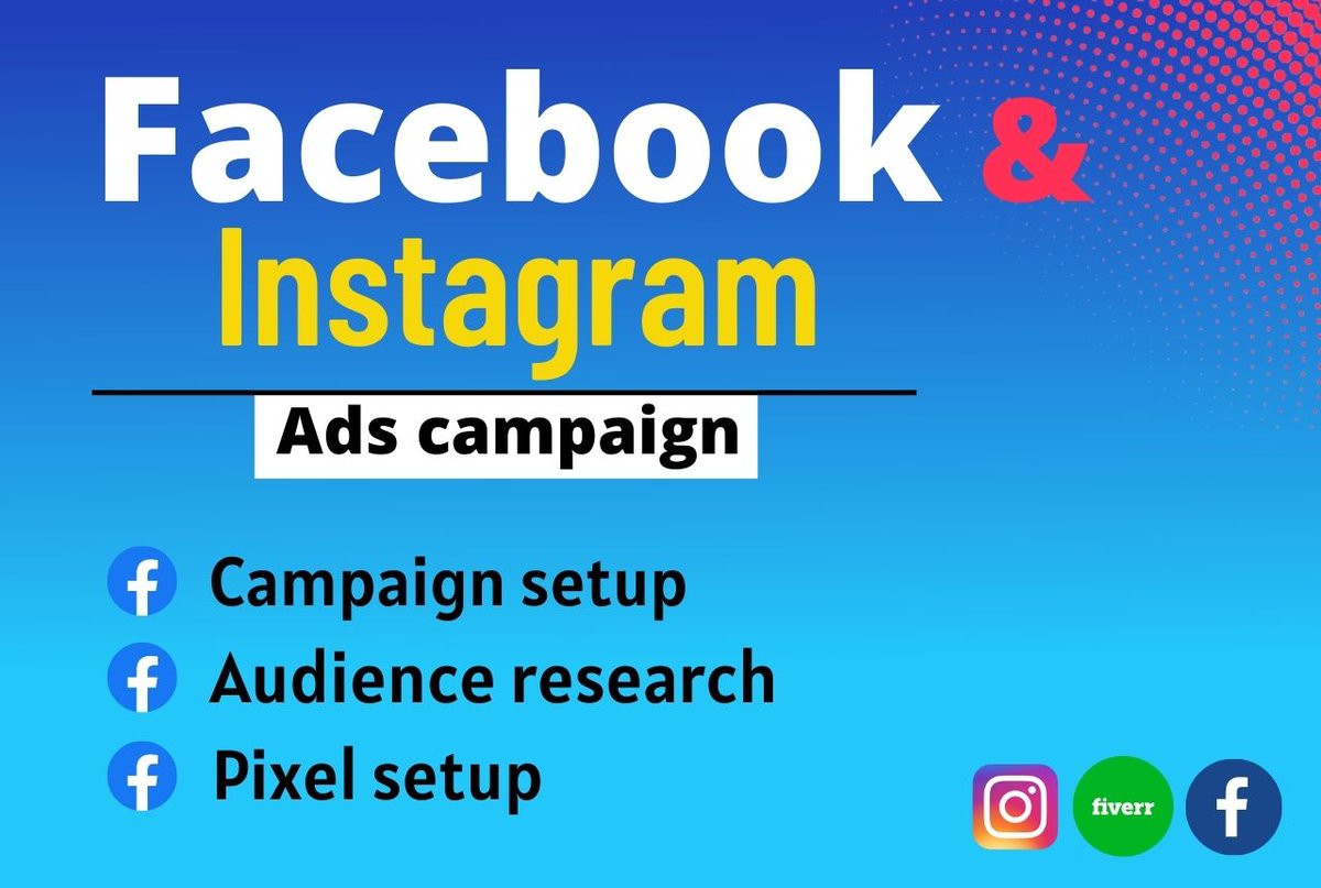 Apantor465's tweet image. &gt;&gt; Facebook &amp; Instagram Ads Campaign&lt;&lt;
i am a professional digital marketer &amp; ads specialist.
I will set up, manage and optimize your shopify Facebook &amp; Instagram ads campaign by the most effective and cost effective way to increase your sales.