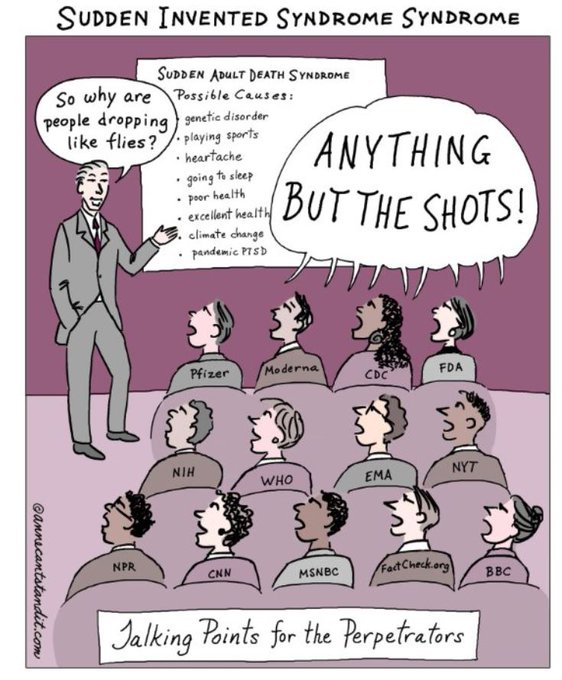 Let's fearlessly remove our heads from the sand. The media will have to start telling the truth if the<a href="/tag/diedsuddenly"class="tags"><span>#diedsuddenly</span></a>