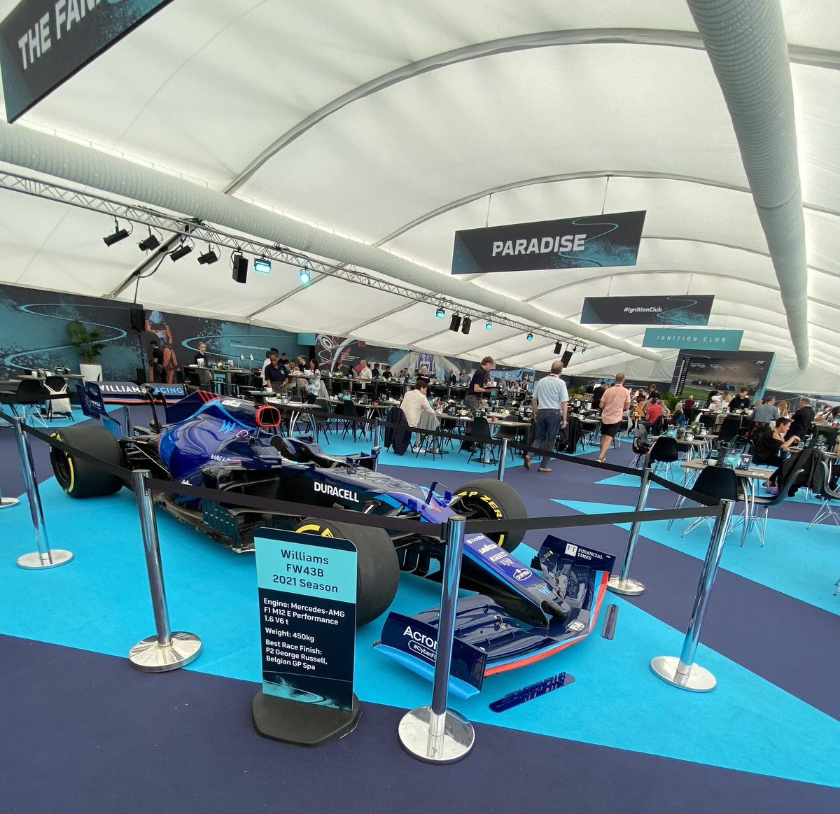 KentWomble's tweet photo. Brilliant #F1 experience today even though I’m no petrolhead. Must thank Finn in #Silverstone #IgnitionClub for looking after us so well on Table 24. #BritishGrandPrix #MatchHospitality https://t.co/QJrqPK0hwb