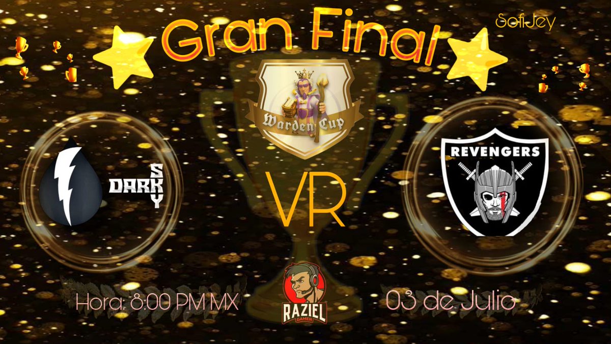 sofijey_'s tweet photo. LOS ESPERAMOS ES TA NOCHE PARA LA GRAN FINAL #WardenCup
TRANSMITE @Razielgamercol por TWITCH ‼️‼️
#ClashOfClans
@REVENGERS120 https://t.co/NPDtjE15vc
