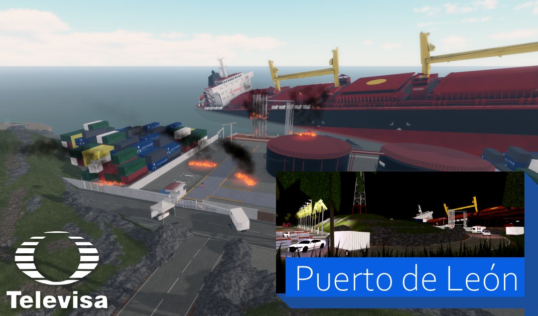 televisatv_rbx's tweet photo. Nacionales - Puerto de León, Colima - El día de anteayer, 1ro de Julio, una explosión en el puerto petrolero resultó en daños mayores a infraestructura y un barco que se encontraba en la zona. La Guardia Nacional y el IMSS tomaron control de la zona. https://t.co/lcytvgGiCY