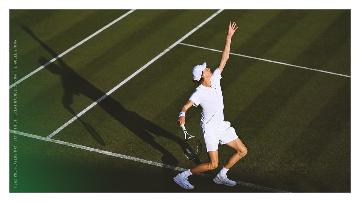 Giving a hard time to Carlitos returning every single serve and showing mental strength coming back after the third set!🤯 Jannik Sinner vs. Carlos Alcaraz 6:1 6:4 6:7 6:3 #TeamHEAD #Wimbledon #Quarterfinals